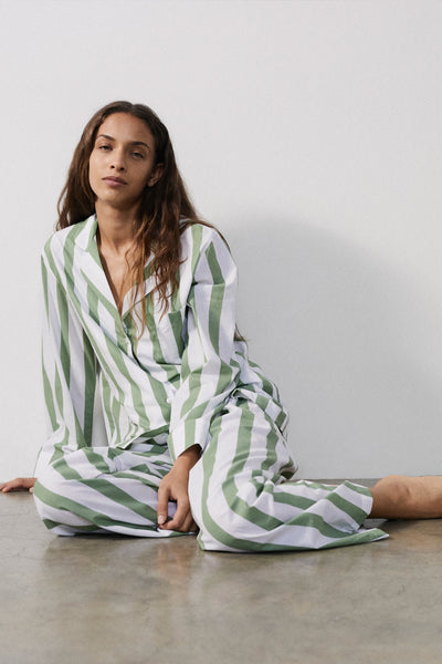 Striped Pyjamas - Women's Stripe Pyjamas - Striped PJ Shorts Sets – HONNA